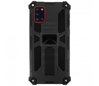 Funda Aluminio Antigolpe Samsung Galaxy A31 con Imán y Soporte de Pestaña