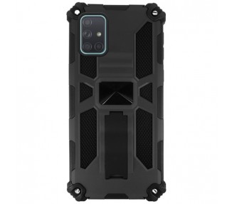 Funda Aluminio Antigolpe Samsung Galaxy A51 con Imán y Soporte de Pestaña