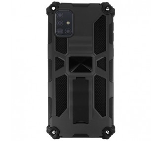 Funda Aluminio Antigolpe Samsung Galaxy A71 con Imán y Soporte de Pestaña