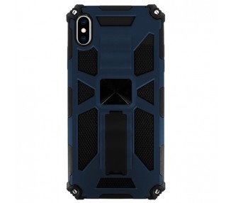 Funda Aluminio Antigolpe iPhone XS Max con Imán y Soporte de Pestaña