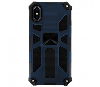 Funda Aluminio Antigolpe iPhone X/XS con Imán y Soporte de Pestaña