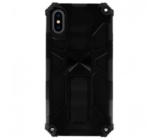 Funda Aluminio Antigolpe iPhone X/XS con Imán y Soporte de Pestaña
