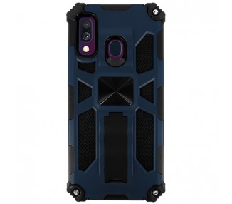 Funda Aluminio Antigolpe Samsung Galaxy A40 con Imán y Soporte de Pestaña