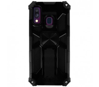 Funda Aluminio Antigolpe Samsung Galaxy A40 con Imán y Soporte de Pestaña