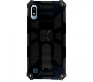 Funda Aluminio Antigolpe Samsung Galaxy A10 con Imán y Soporte de Pestaña