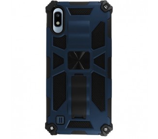 Funda Aluminio Antigolpe Samsung Galaxy A10 con Imán y Soporte de Pestaña