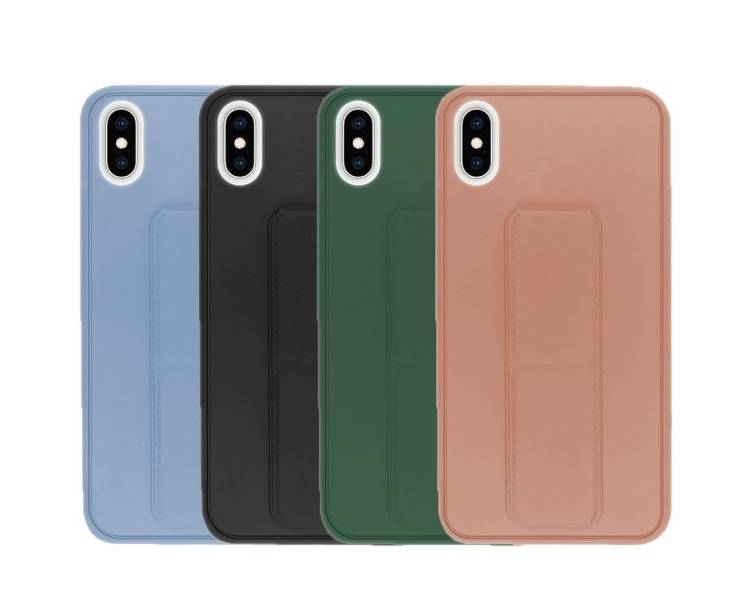 Funda Silicona iPhone XS Max Gel Premium con Soporte Magnético 4 Colores