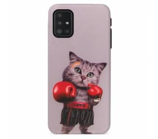 Funda Gel Doble Capa Samsung Galaxy S20 FE - Gato Boxing
