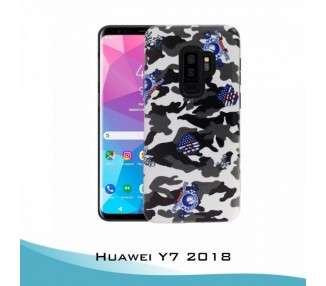 Funda Huawei Y7 2018 Gel 2 piezas Americano