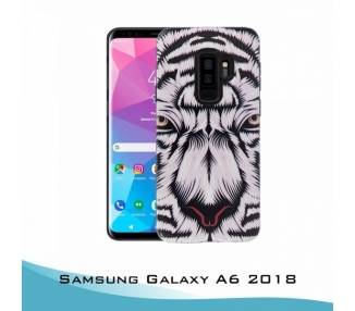 Funda Samsung Galaxy A6 2018 Gel 2 piezas Tigre