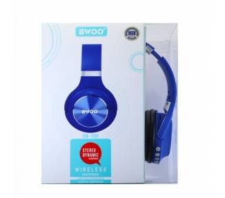 Auricular Diadema Con Bluetooth BWOO BW-280 Azul