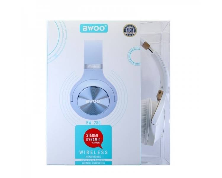 Auricular Diadema Con Bluetooth BWOO BW-280 Blanco