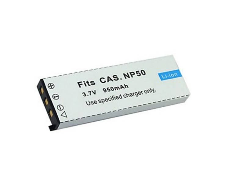 Batería para cámara Digital para CASIO Fits CAS.NP50