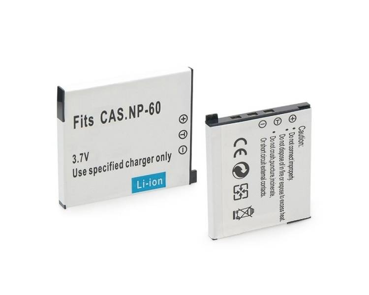 Batería para cámara Digital para CASIO Fits CAS.NP-60