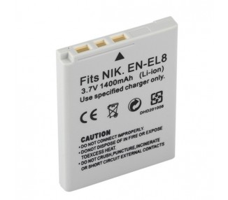 Batería para cámara Digital para Nikon Fits NIK.EN-EL8