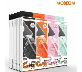 Cable Candy Moxom CC-79 de Carga Rápida 2.4A - Micro USB 4 Colores