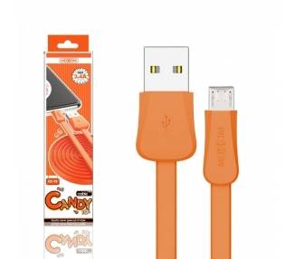 Cable Candy Moxom CC-79 de Carga Rápida 2.4A - Micro USB 4 Colores