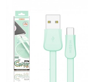 Cable Candy Moxom CC-79 de Carga Rápida 2.4A - Tipo C 4 Colores