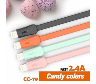 Cable Candy Moxom CC-79 de Carga Rápida 2.4A - Tipo C 4 Colores