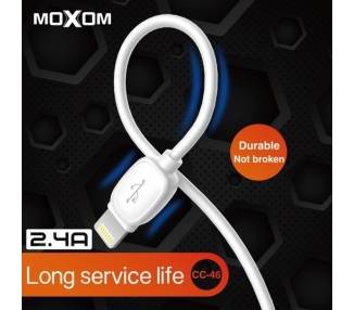 Cable Moxom CC-46 Carga Rápida 2.4A - MicroUSB