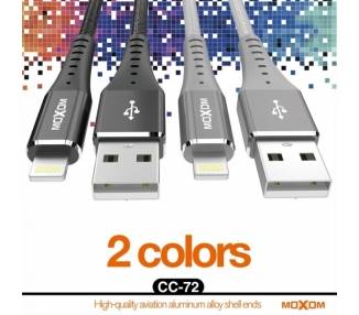 Cable Moxom CC-72 de Carga Rápida 2.4A - Tipo C 2 Colores