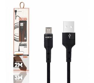 Cable Moxom CC-73 de Carga Rápida 2.4A 2M - Micro USB 2 Colores