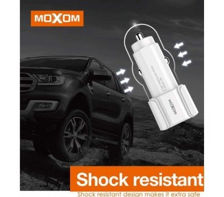 Cargador Coche MOXOM KC-15 2.3A + Cable MicroUSB