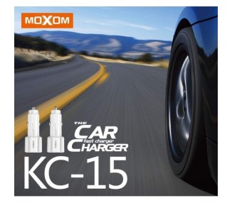 Cargador Coche MOXOM KC-15 2.3A + Cable MicroUSB