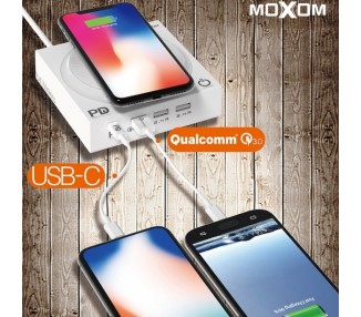 Cargador Inalámbrico MOXOM KH-62 40W Carga Rápida