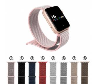 Correa de velcro Compatible para Apple Watch 42 / 44 mm -16 Colores