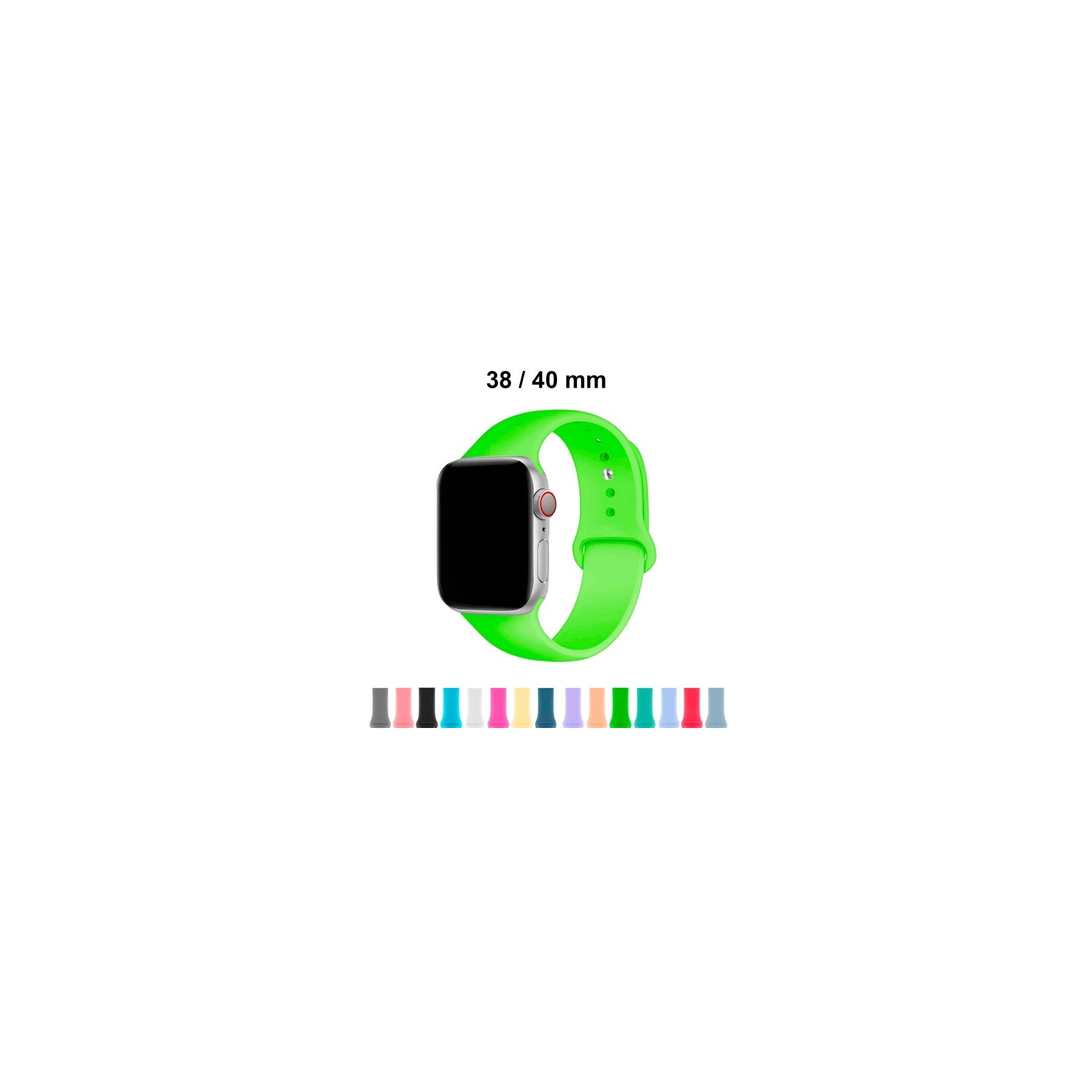 Correa Silicona Colores Apple Watch 38 / 40 mm