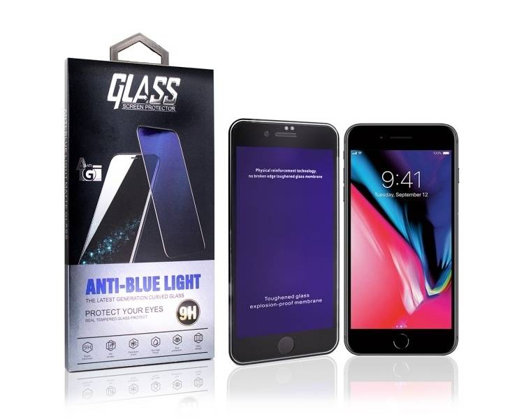 Cristal templado Anti Luz Azul iPhone 7/8 Plus Protector de Pantalla
