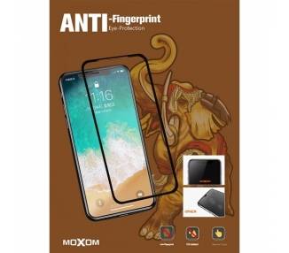 Cristal templado Anti-Reflejante MOXOM 2.5D AG iPhone X / Xs / 11 Pro Protector de Pantalla Color Negro