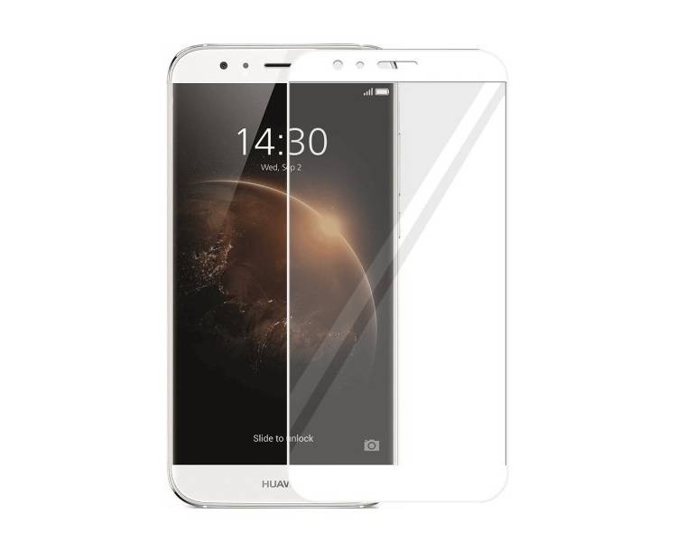 Cristal templado completo Huawei G8 Protector de Pantalla Blanco