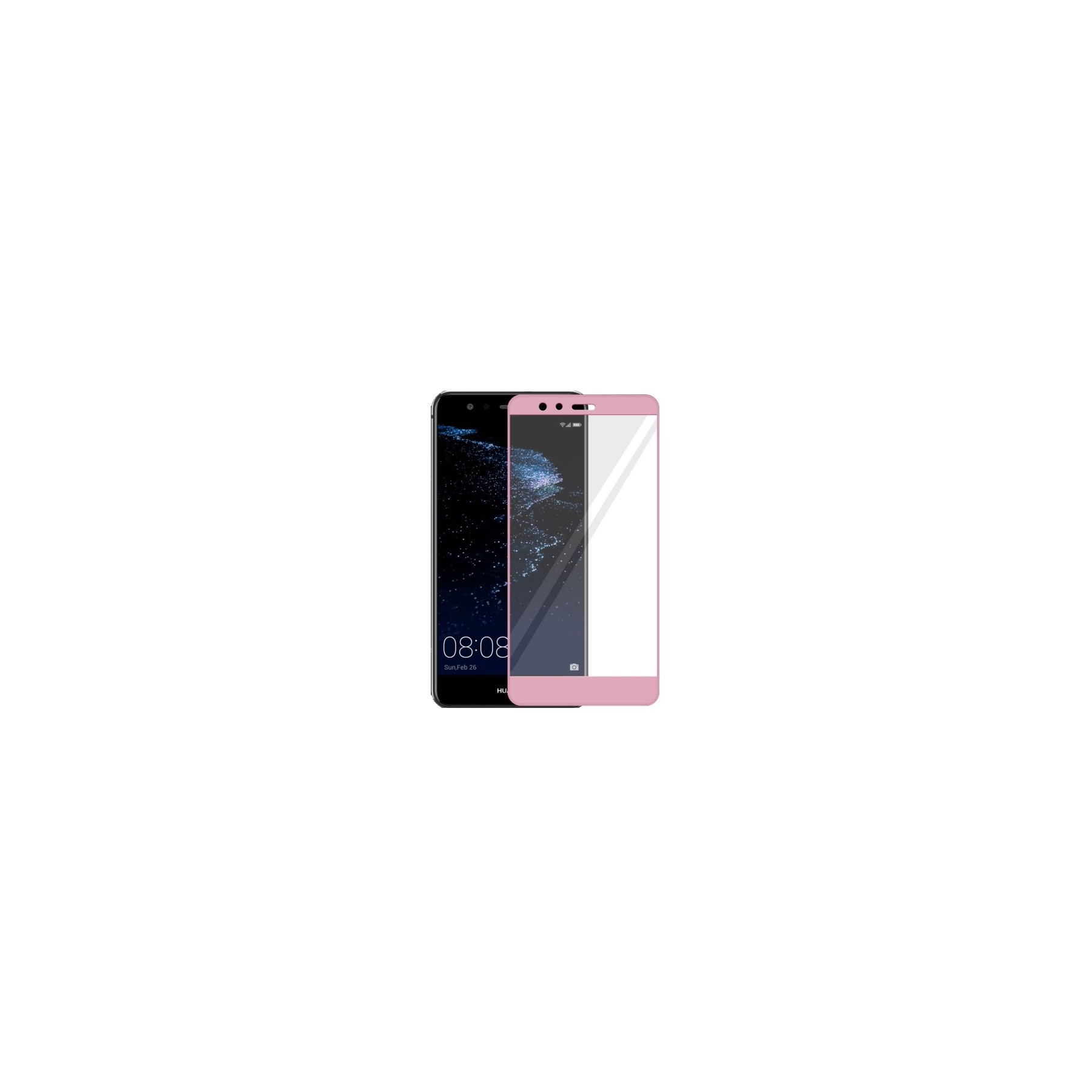 Cristal templado completo Huawei P10 Lite Protector de Pantalla Rosa