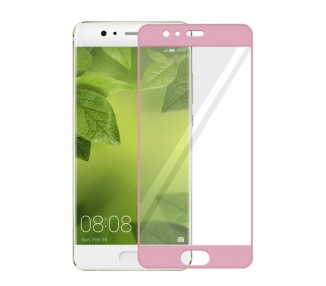 Cristal templado completo Huawei P10 Plus Protector de Pantalla Rosa