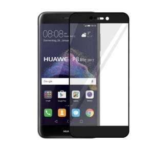 Cristal templado completo Huawei P8 Lite 2017 Protector de Pantalla Negro