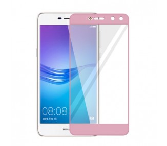 Cristal templado completo Huawei Y5 / Y6 2017 Protector de Pantalla Rosa