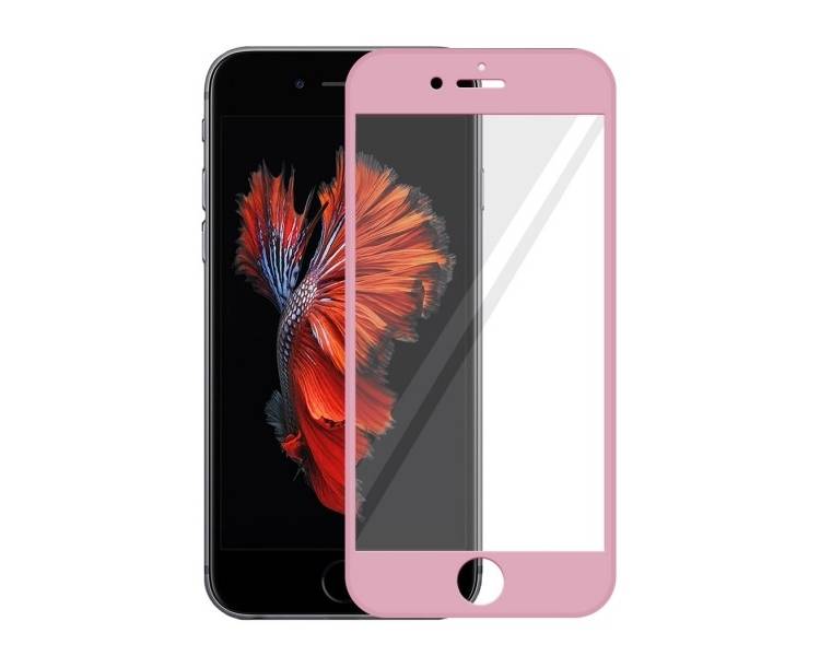 Cristal templado completo iPhone 6 / 6s Protector de Pantalla Rosa