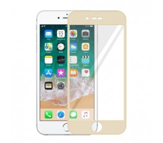 Cristal templado completo iPhone 6 Plus / 6s Plus Protector de Pantalla Dorado