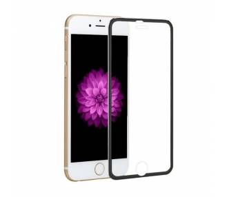 Cristal templado completo iPhone 6 Protector Pantalla con borde colorado Negro