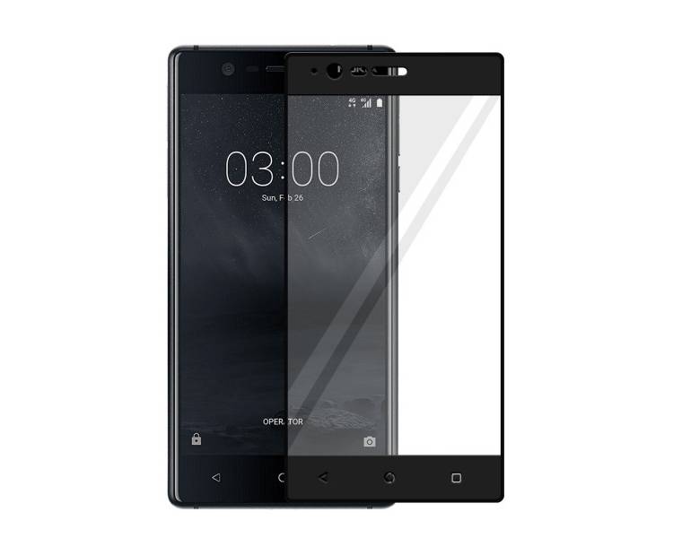 Cristal templado completo Nokia N5 Protector de Pantalla Negro