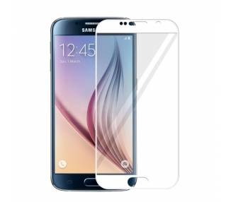Cristal templado completo Samsung Galaxy S6 Protector de Pantalla Blanco