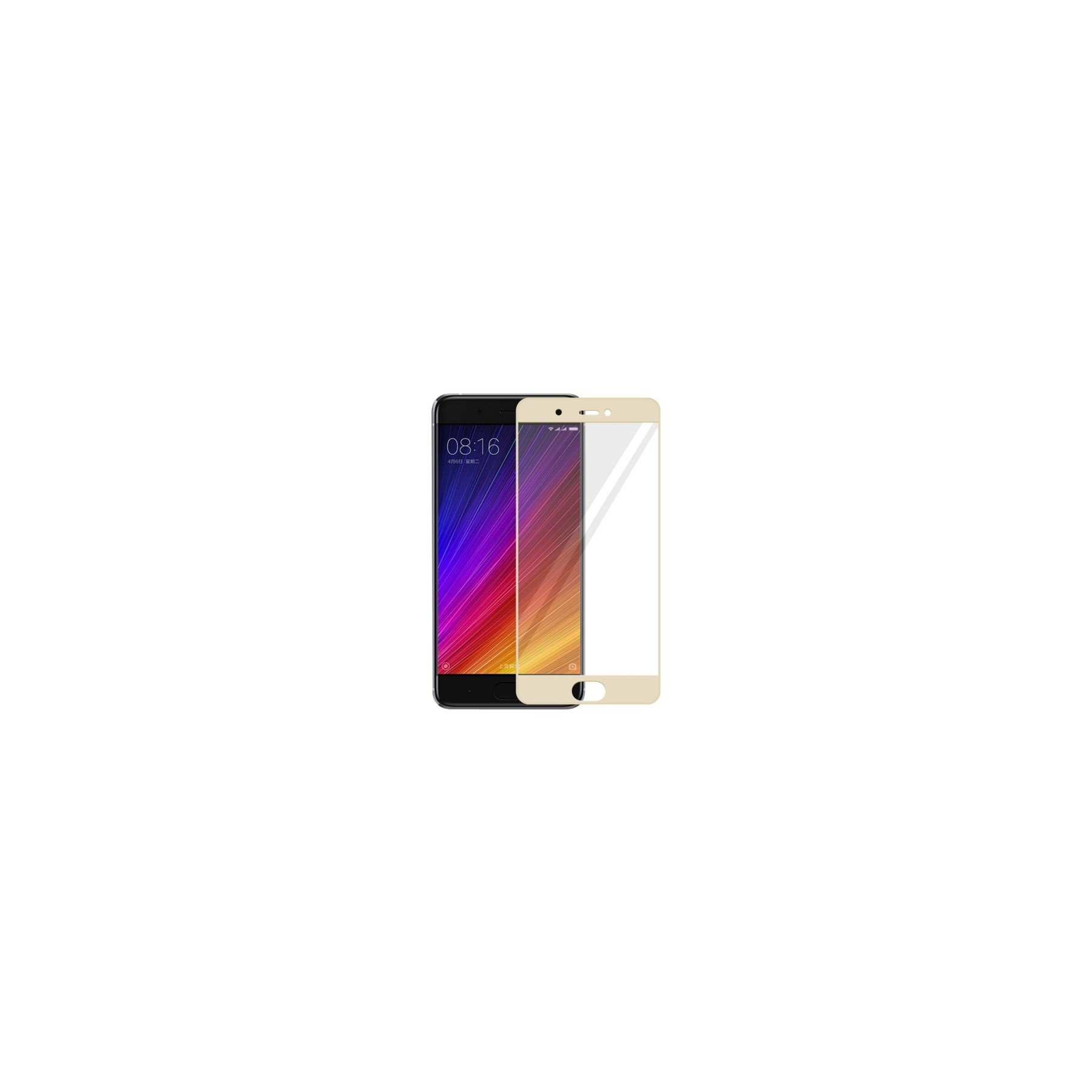 Cristal templado completo Xiaomi Mi 5S Protector de Pantalla Dorado