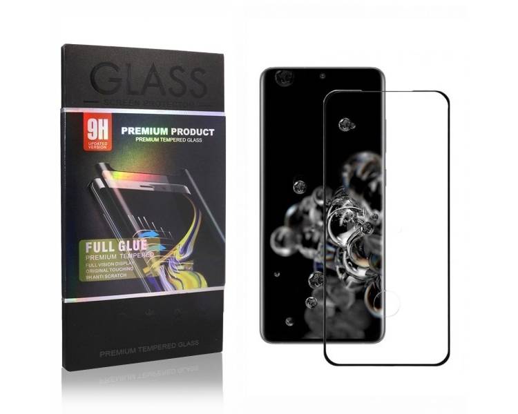Cristal templado Curvo Full Glue Samsung Galaxy S20 Ultra Protector de Pantalla