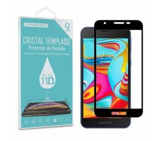 Cristal templado Full Glue 11D Premium Samsung Galaxy A2 Core Protector de Pantalla Curvo Negro
