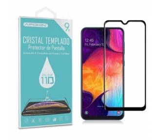 Cristal templado Full Glue 11D Premium Samsung Galaxy A20/A30/A50/A50S/A30S/M30/M31/M31S Protector de Pantalla Curvo Negro