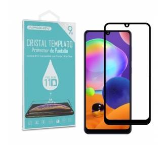 Cristal templado Full Glue 11D Premium Samsung Galaxy A31 Protector de Pantalla Curvo Negro