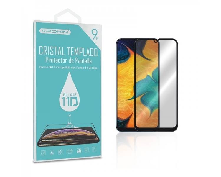 Cristal templado Full Glue 11D Premium Samsung Galaxy A50/A30S/M21/M31 Protector de Pantalla Curvo Negro