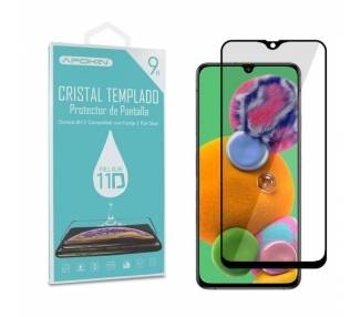 Cristal templado Full Glue 11D Premium Samsung Galaxy A90-5G Protector de Pantalla Curvo Negro